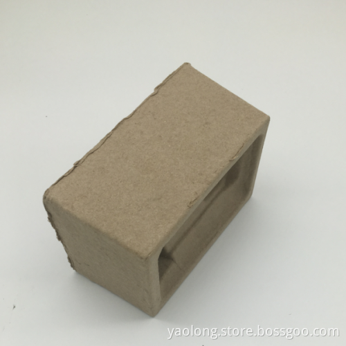Disposable waste paper pulp molded electronics tray